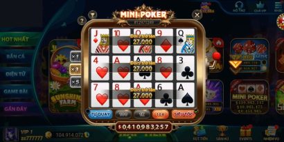 Mini Poker: Đại Chiến Thượng Lưu, Thắng Lớn Từng Canh Bạc