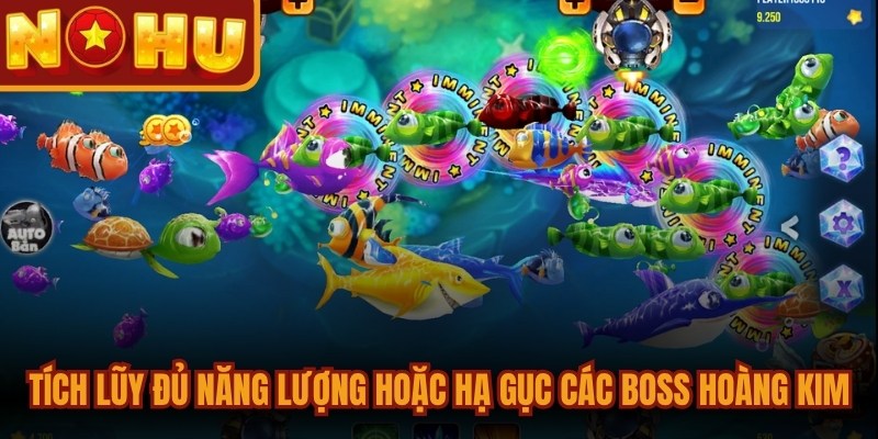 Bắn Cá Đoạt Bảo - Game Săn Thưởng Độc Nhất Hiện Nay 2 Tích lũy đủ năng lượng hoặc hạ gục được các Boss hoàng kim