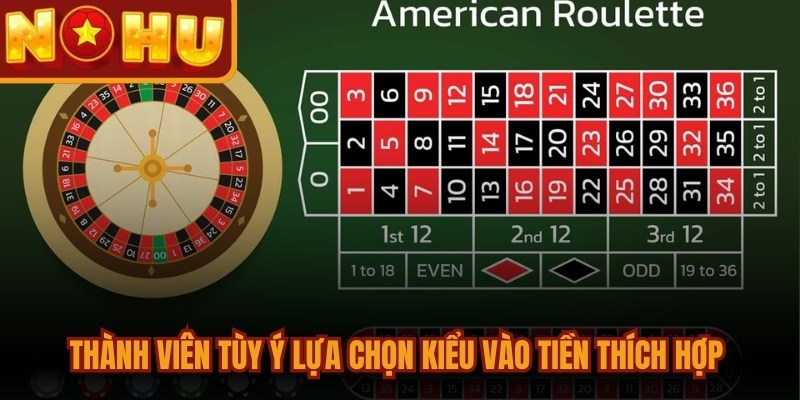 Thành viên tùy ý lựa chọn kiểu vào tiền thích hợp với mình
