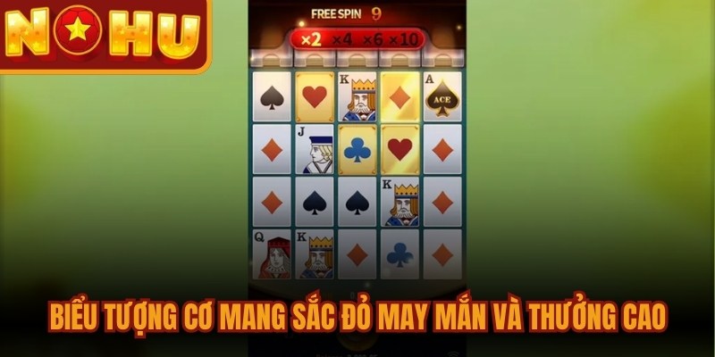 Siêu Cấp ACE - Huyền Thoại Nổ Hũ Đứng Top 1 Hiện Nay 2 Biểu tượng Cơ mang sắc đỏ may mắn và sở hữu thưởng cao